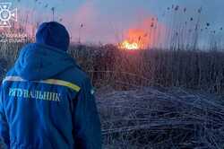 В Одессе произошел большой пожар на полях орошения