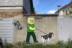 На одной из одесских улиц появился свой пес Патрон 