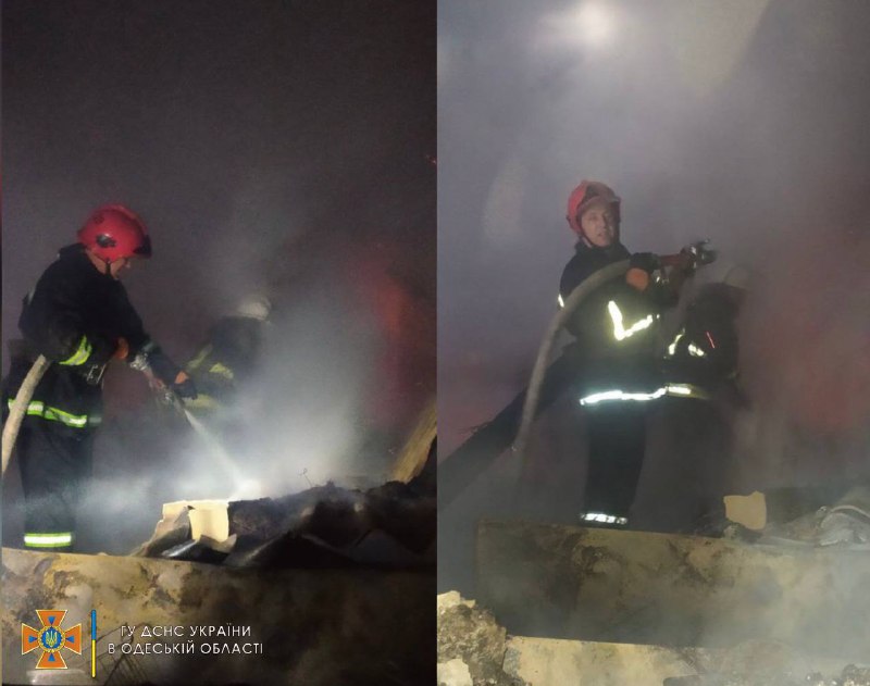 В Одесской области пожарные спасали от огня магазин (ФОТО)